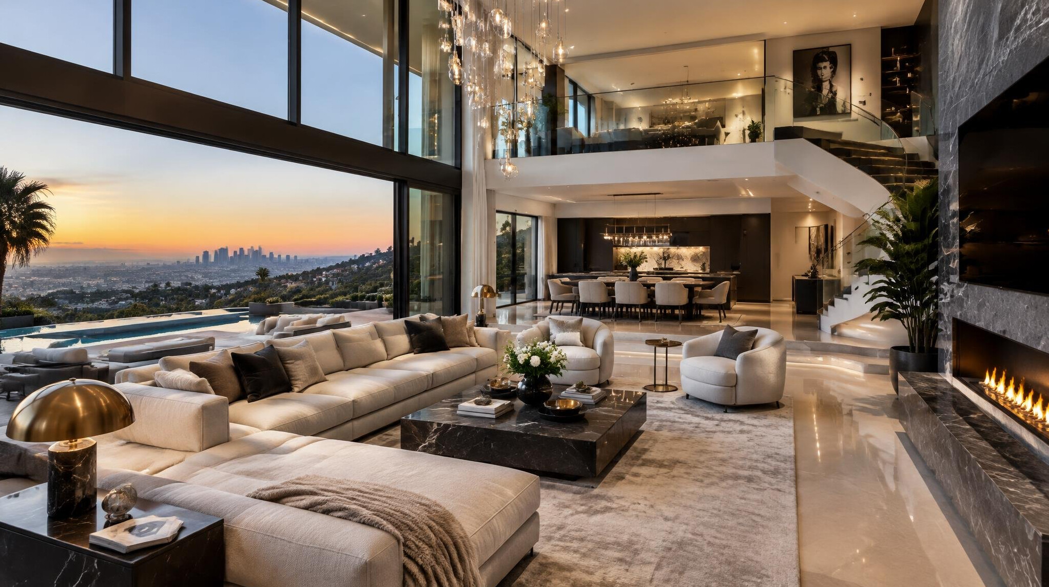 celebrity mansion interior design