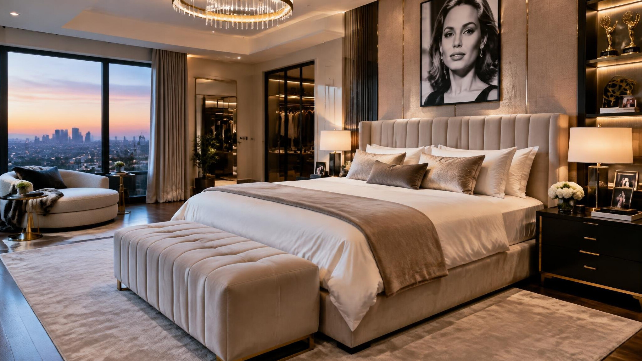 celebrity bedroom luxury