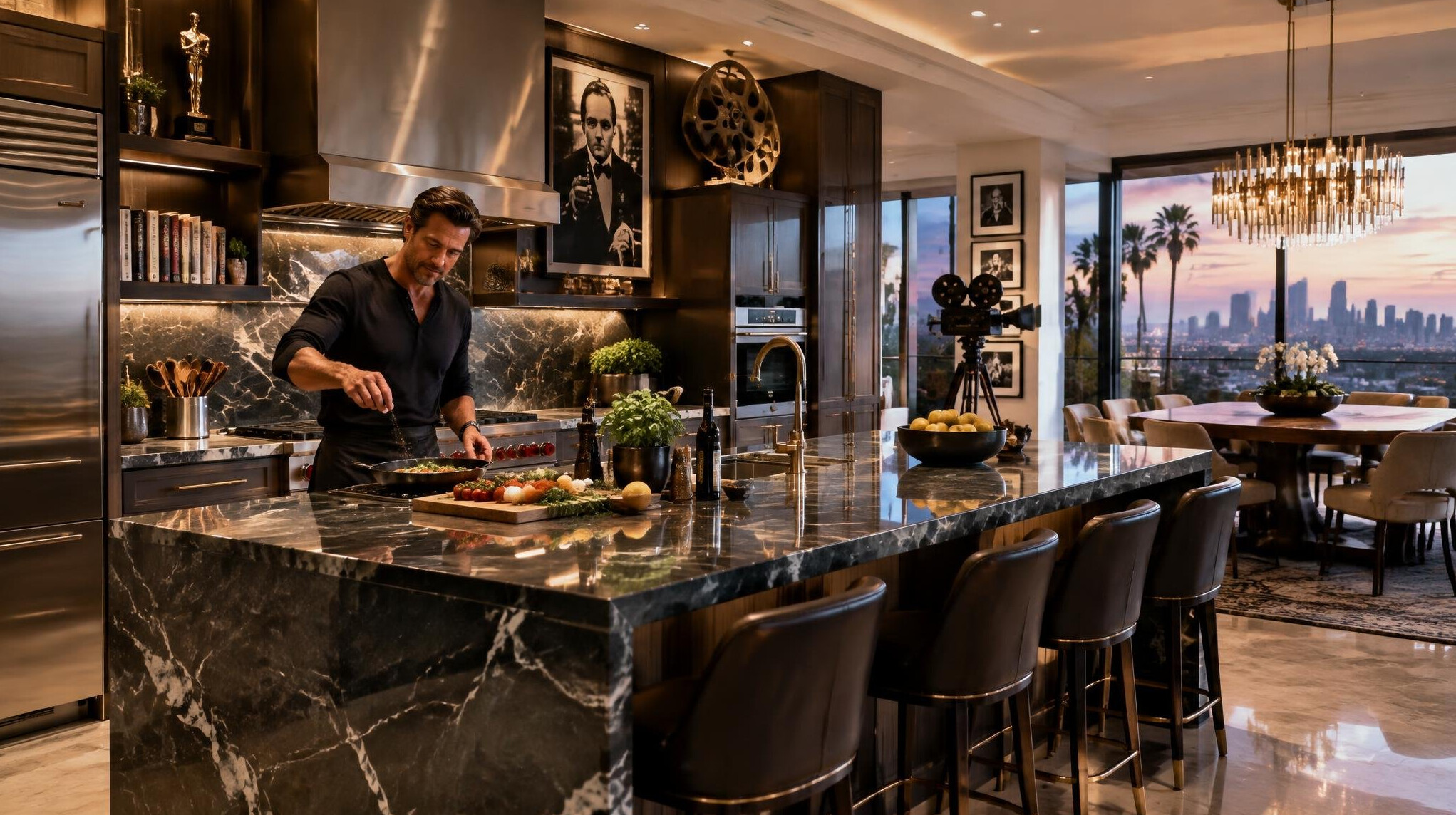 modern celebrity kitchen