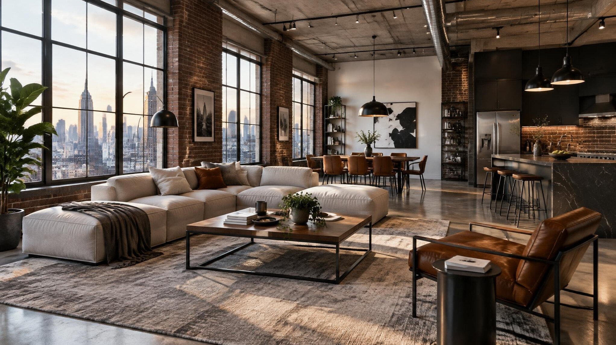 modern loft interior