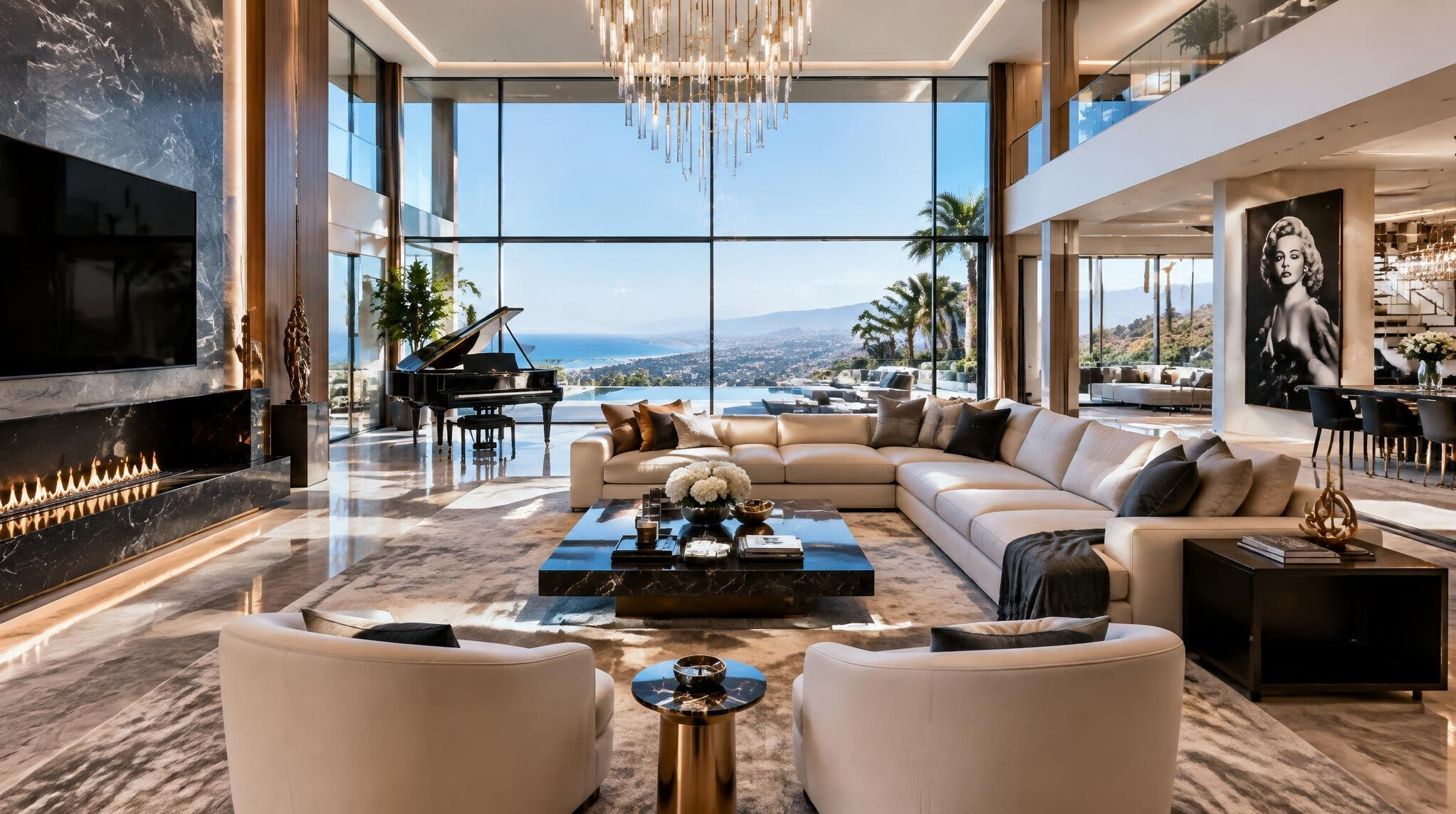 luxury celebrity home interior