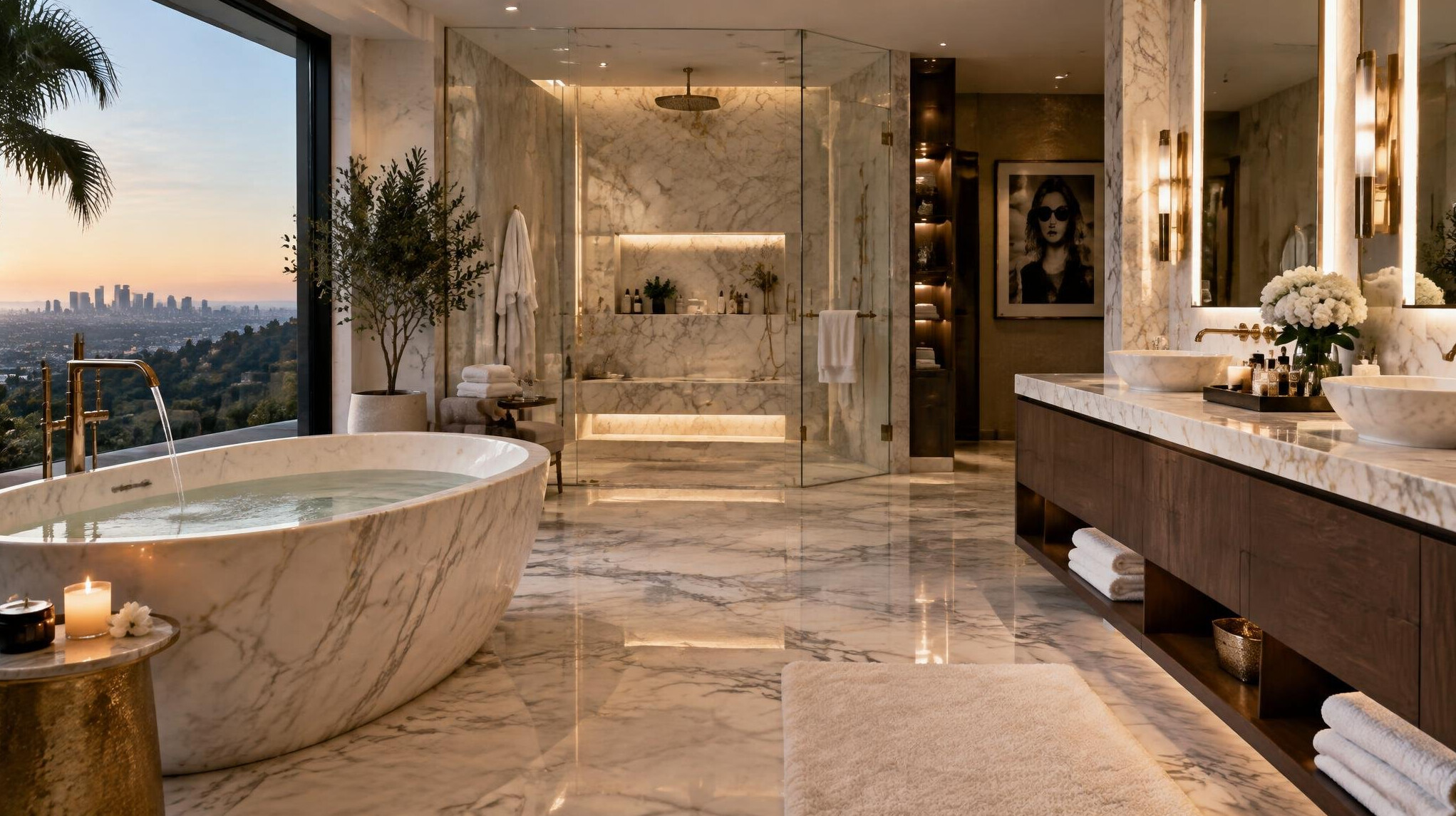luxury celebrity bathroom