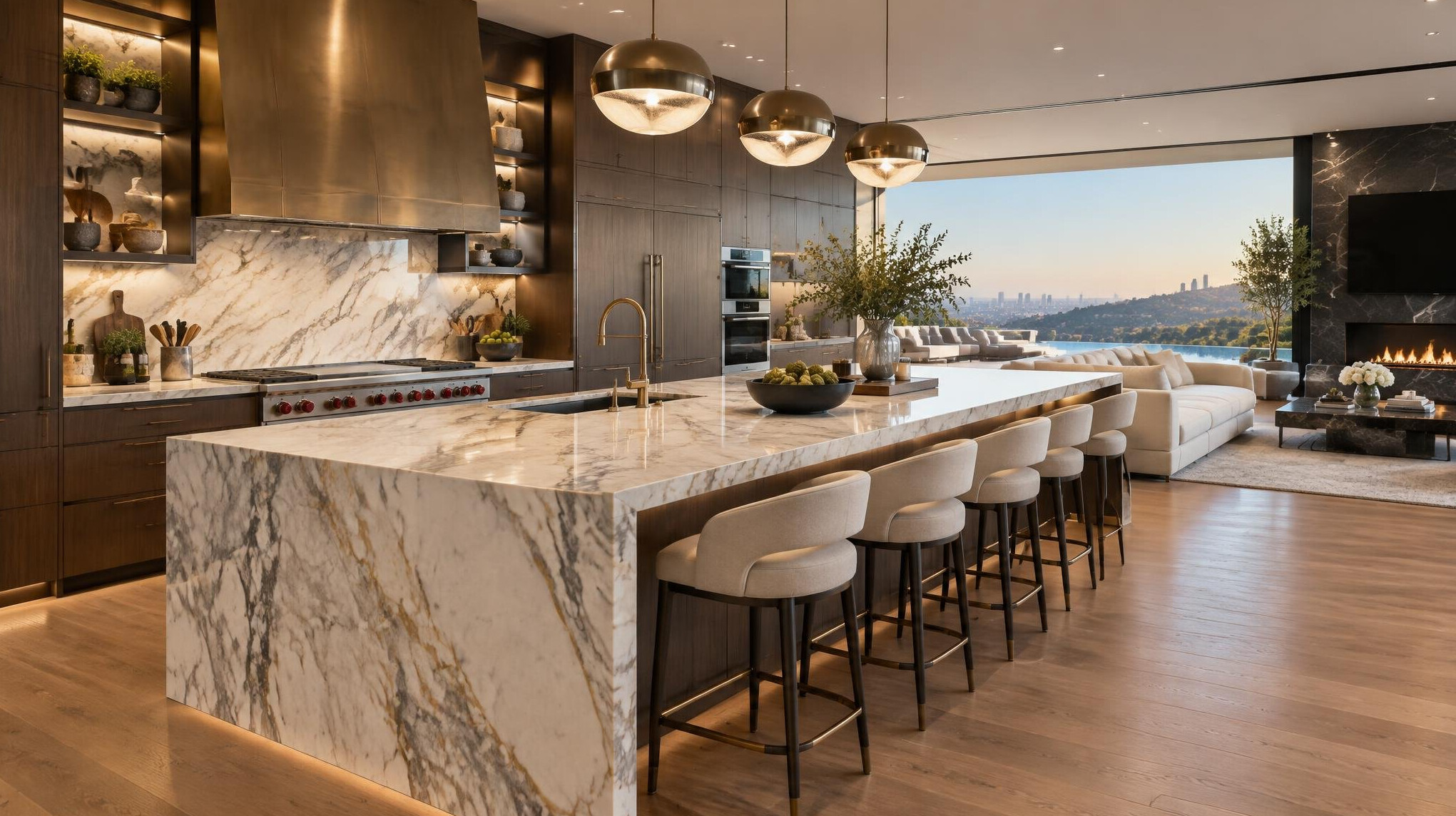 modern luxury kitchen interior